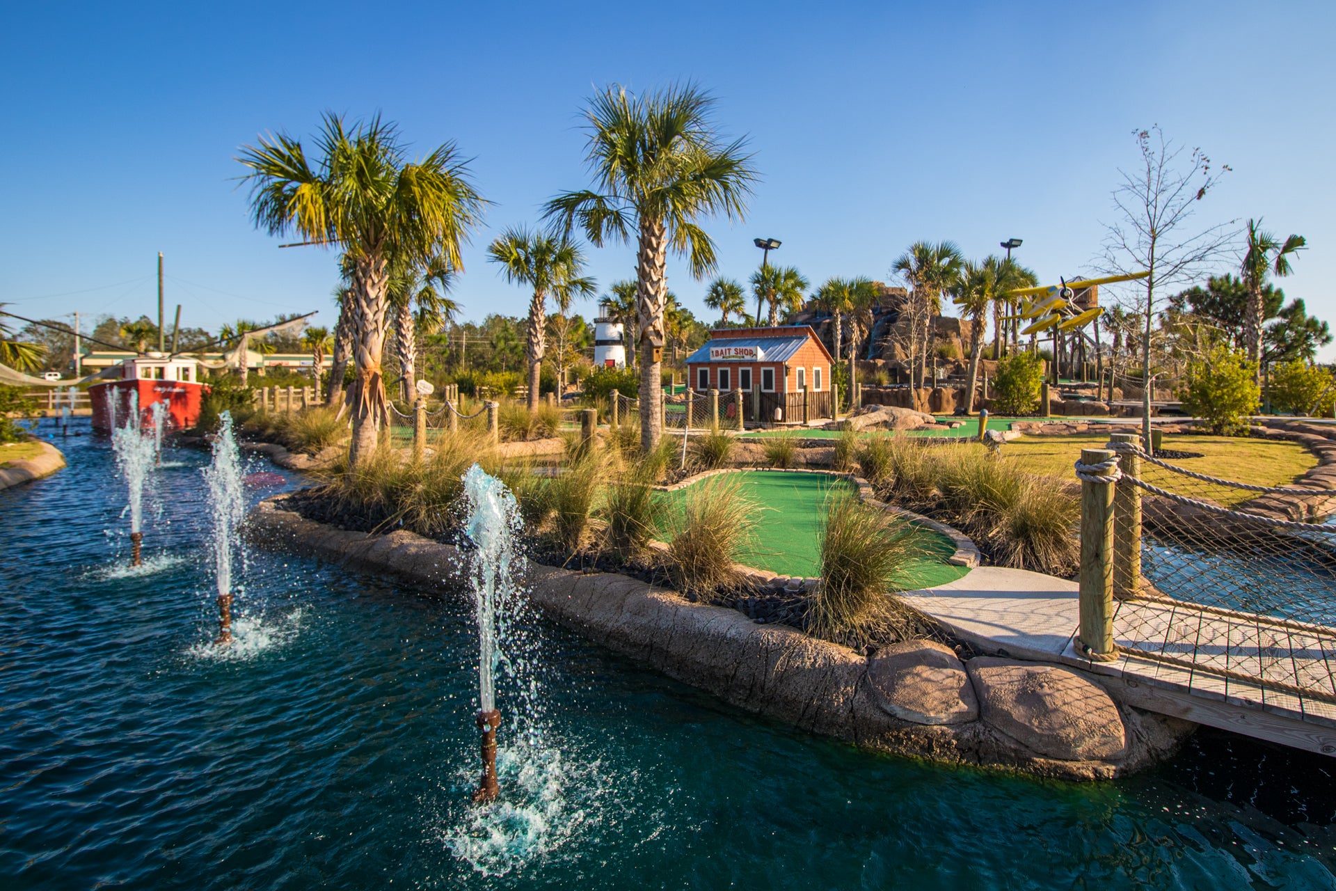 Mini golf near the beach in Foley, AL
